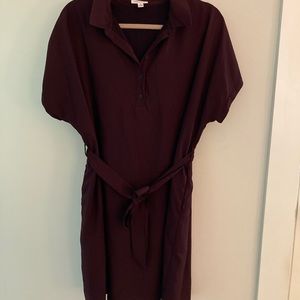 Frank & Oak Collared Short Sleeve Dress